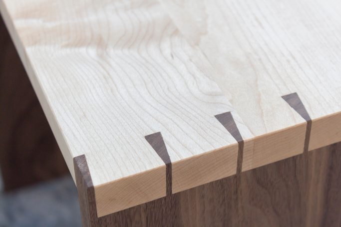 handcut dovetail closeup