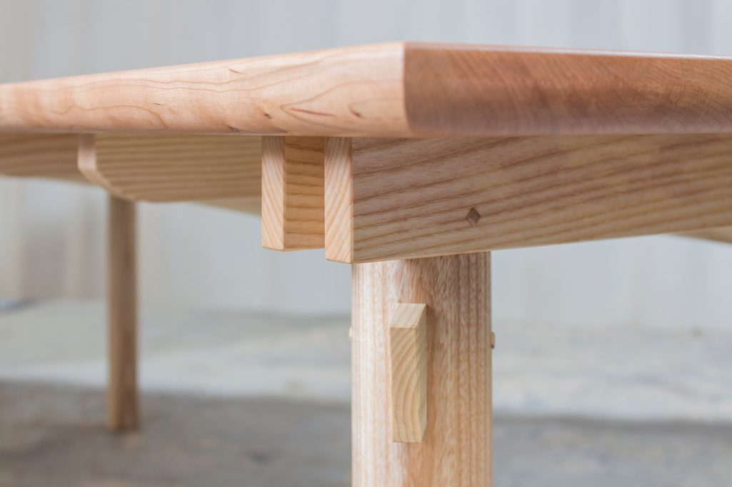 Dining Table in ash and cherry wood