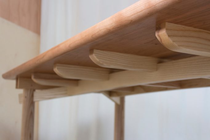 Dining Table frame detail of stretchers construction