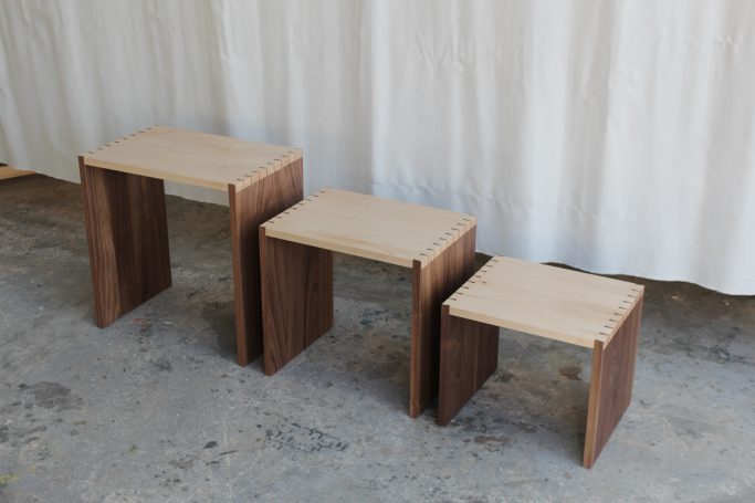 dovetailed side tables seperate