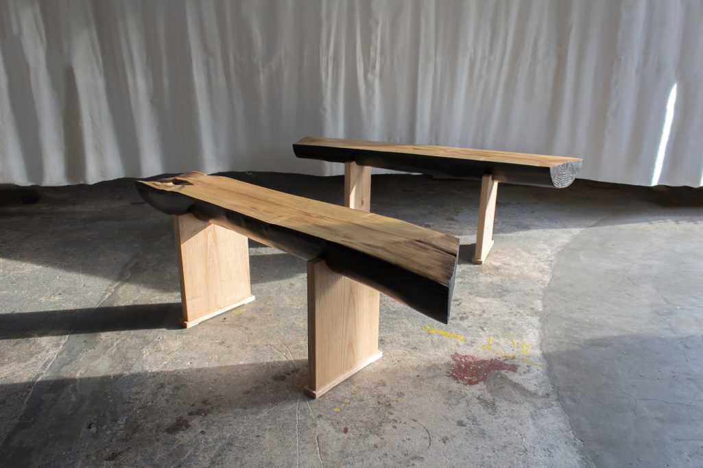 split log benches 