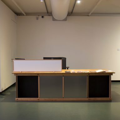 larger museum desk sliding door variation cabinets open
